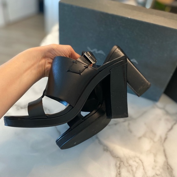 Via Spiga Ibiza Black Calf 7.5 M Heels Nordstrom - Picture 14 of 16